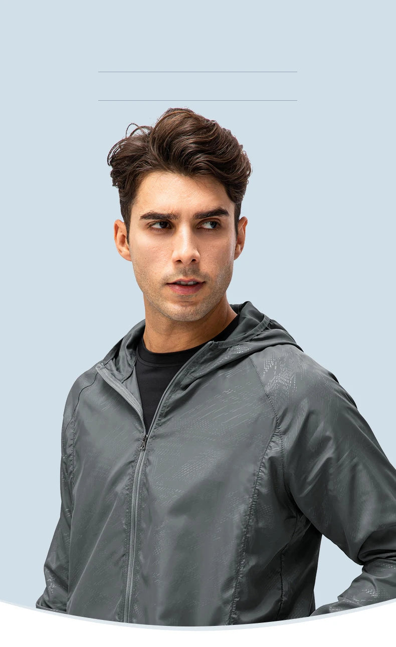 Unisex Waterproof Windbreaker Jacket – Sun Protection & Outdoor Use